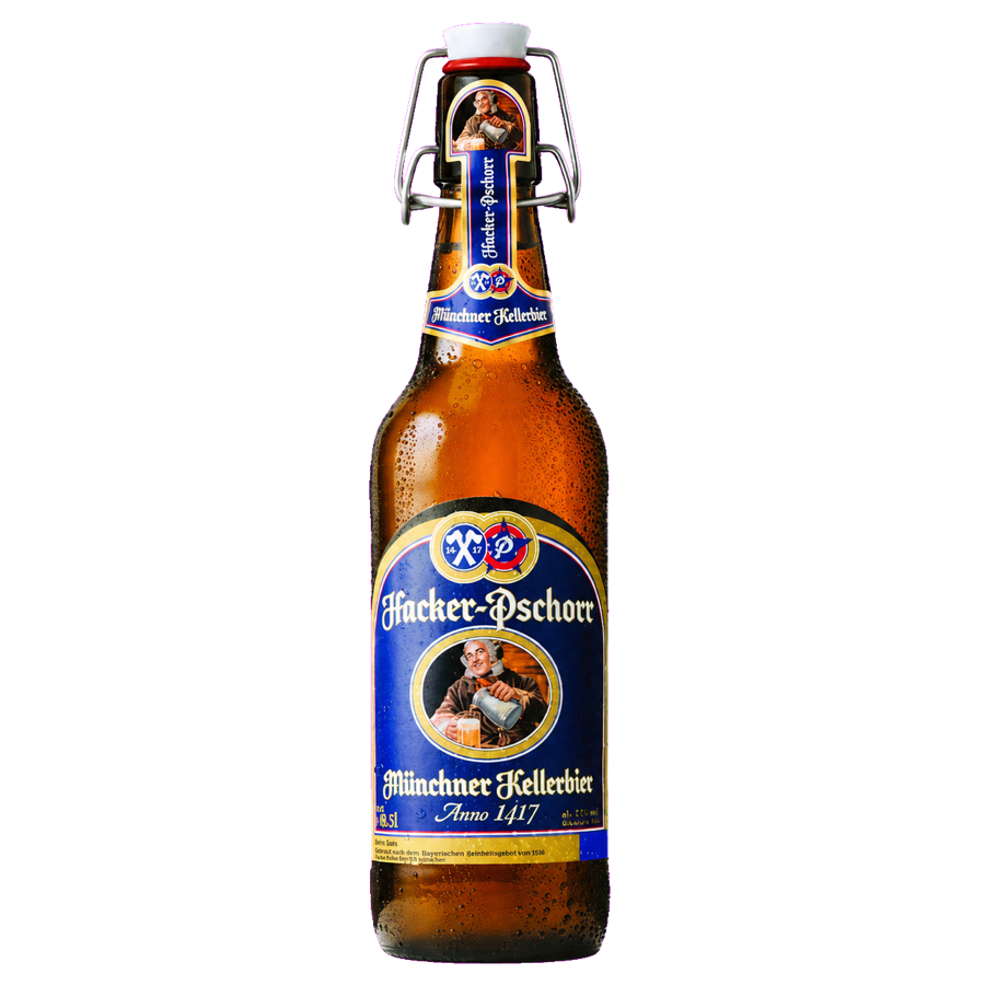 Cassa Hacker-Pschorr Keller, birra bavarese Kellerbier non filtrata, 20 bottiglie da 50cl